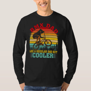 Camiseta Los Hombres Vintage Bmx Papá Como Un Padre Regular