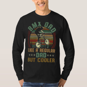 Camiseta Los Hombres Vintage Bmx Papá Como Un Padre Regular