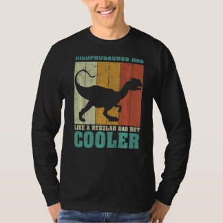 Camiseta Los Hombres Vintage Dilophosaurus Dad Como Un Padr