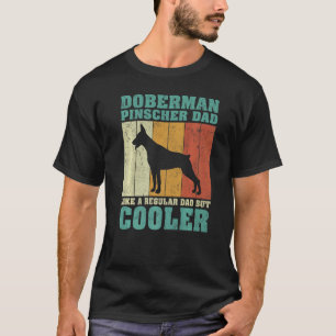 Camiseta Los Hombres Vintage Doberman Pinscher Papá Como Un