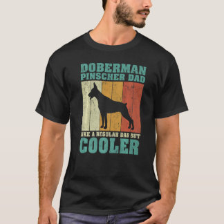 Camiseta Los Hombres Vintage Doberman Pinscher Papá Como Un
