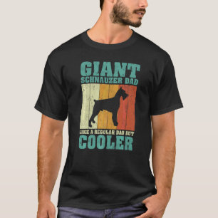 Camiseta Los Hombres Vintage Gigante Schnauzer Dad Como Un