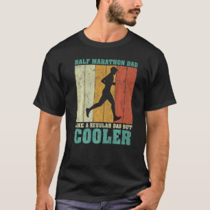 Camiseta Los Hombres Vintage Media Marathon Dad Like A Regu