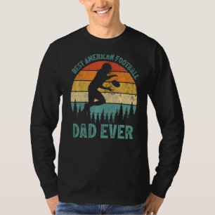 Camiseta Los hombres vintage mejor padre americano de fútbo