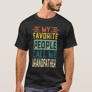 Camiseta Los hombres vintage mi gente favorita me llama abu
