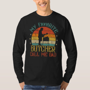 Camiseta Los hombres vintage mis amigos carniceros favorito