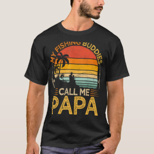 Camiseta Los hombres vintage mis compañeros de pesca llaman