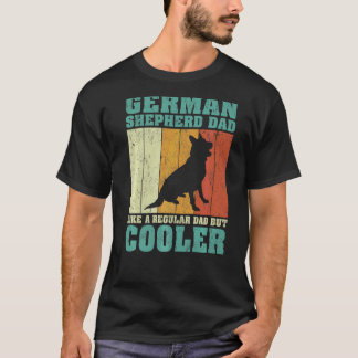 Camiseta Los Hombres Vintage Pastor Alemán A Papá Le Gusta 