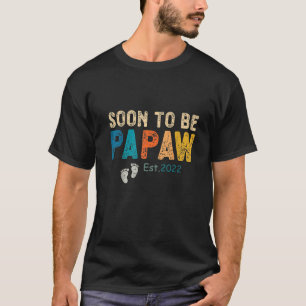 Camiseta Los Hombres Vintage Pronto Serán Papaw Est. 2022 P
