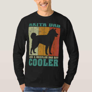 Camiseta Los Hombres Vintage Retro Akita Dad Como A Un Padr