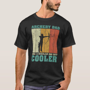 Camiseta Los Hombres Vintage Retro Archery Dad Como A Un Pa