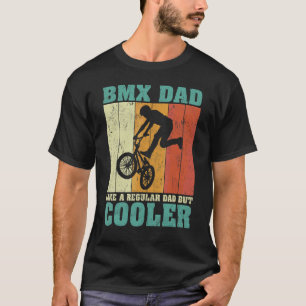 Camiseta Los Hombres Vintage Retro Bmx Papá Como Un Padre R