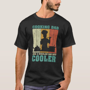 Camiseta Los Hombres Vintage Retro Cocinando A Papá Como Un