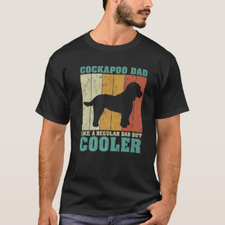 Camiseta Los Hombres Vintage Retro Cockapoo Papá Como Un Pa