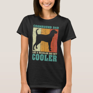 Camiseta Los Hombres Vintage Retro Coonhound Dad Como Un Da