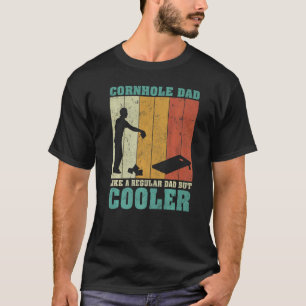 Camiseta Los Hombres Vintage Retro Cornhole Papá Como Un Pa