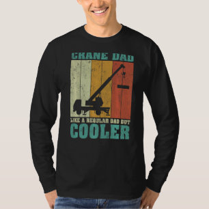 Camiseta Los Hombres Vintage Retro Crane Dad Como A Un Padr