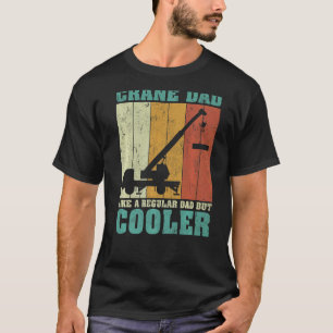 Camiseta Los Hombres Vintage Retro Crane Dad Como A Un Padr