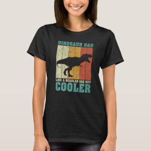 Camiseta Los Hombres Vintage Retro Dinosaurio Papá Como Un 