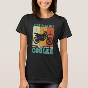 Camiseta Los Hombres Vintage Retro Dirt Bike Dad Como Un Dí