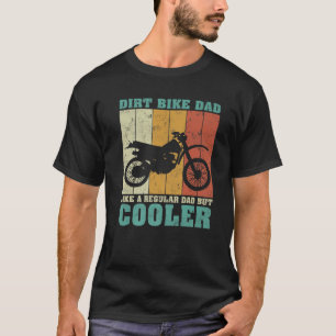 Camiseta Los Hombres Vintage Retro Dirt Bike Dad Como Un Dí