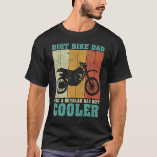 Camiseta Los Hombres Vintage Retro Dirt Bike Dad Como Un Dí