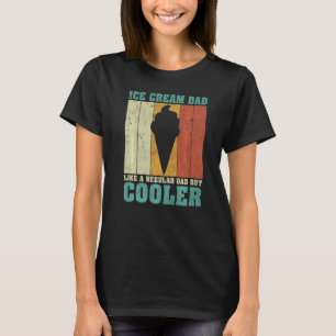Camiseta Los Hombres Vintage Retro Helado Papá Como Un Día 