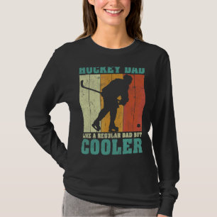 Camiseta Los Hombres Vintage Retro Hockey Papá Como Un Padr