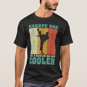 Camiseta Los Hombres Vintage Retro Karate Papá Como Un Padr
