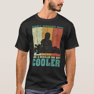 Camiseta Los Hombres Vintage Retro Kart Carreras A Papá Com