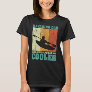 Camiseta Los Hombres Vintage Retro Kayak A Papá Como Un Pad