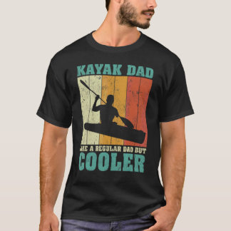 Camiseta Los Hombres Vintage Retro Kayak Papá Como Un Padre