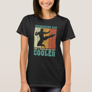 Camiseta Los Hombres Vintage Retro Kickboxing Papá Como Un