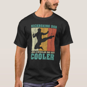 Camiseta Los Hombres Vintage Retro Kickboxing Papá Como Un