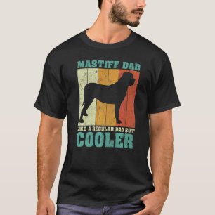 Camiseta Los Hombres Vintage Retro Mastiff Papá Como Un Pad