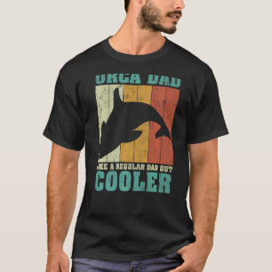 Camiseta Los Hombres Vintage Retro Orca Dad Como A Un Padre