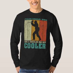 Camiseta Los Hombres Vintage Retro Paintball Papá Como Un D