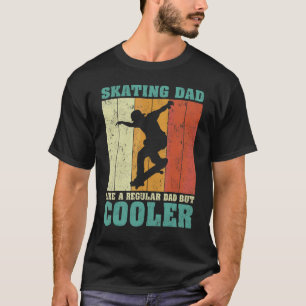 Camiseta Los Hombres Vintage Retro Patinando A Papá Como Un