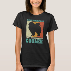 Camiseta Los Hombres Vintage Retro Pomerania Como Un Padre