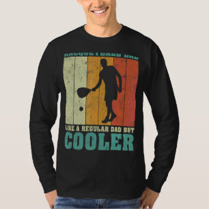 Camiseta Los Hombres Vintage Retro Racquetball Papá Como Un
