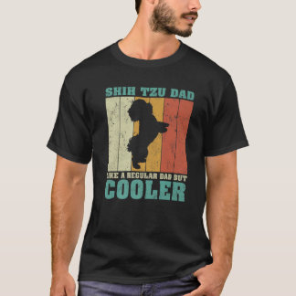 Camiseta Los Hombres Vintage Retro Shih Tzu Dad Como A Un P
