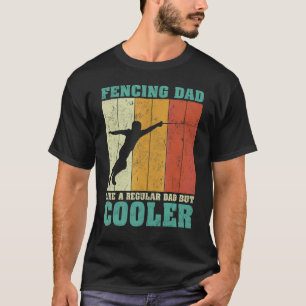 Camiseta Los Hombres Vintan Al Retro Esgrimiendo A Papá Com