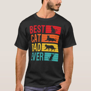 Camiseta Los hombres vivan el mejor papá de gatos jamás el 