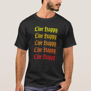Camiseta Los hombres viven un mensaje positivo motivacional