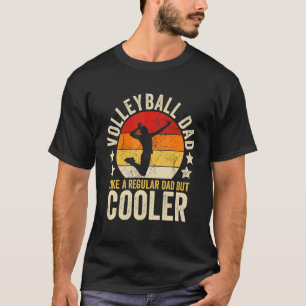 Camiseta Los Hombres Voleibol Papá Como Un Padre Regular Pe