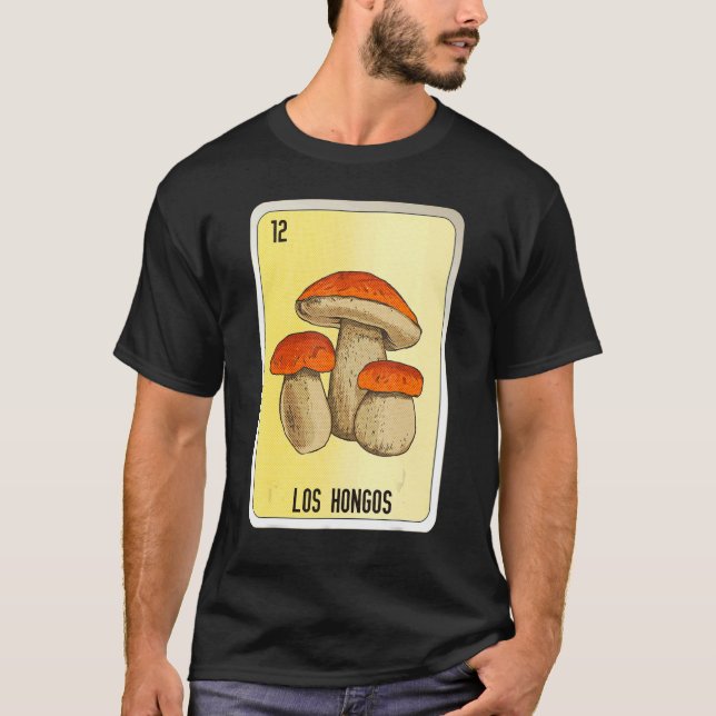 Camiseta Los Hongos Mexican Slang Lottery Bingo Cards (Anverso)
