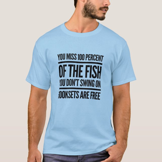 Camiseta Los Hooksets Son Pesca Gratuita De Bass (Anverso)