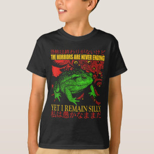 Camiseta Los horrores de rana japonesa nunca terminan, me r