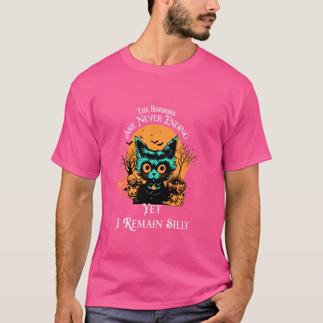 Camiseta Los horrores nunca terminan, pero sigo siendo una  (Anverso)
