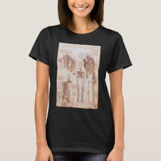 Camiseta Los huesos de esqueleto de anatomía humana de Leon